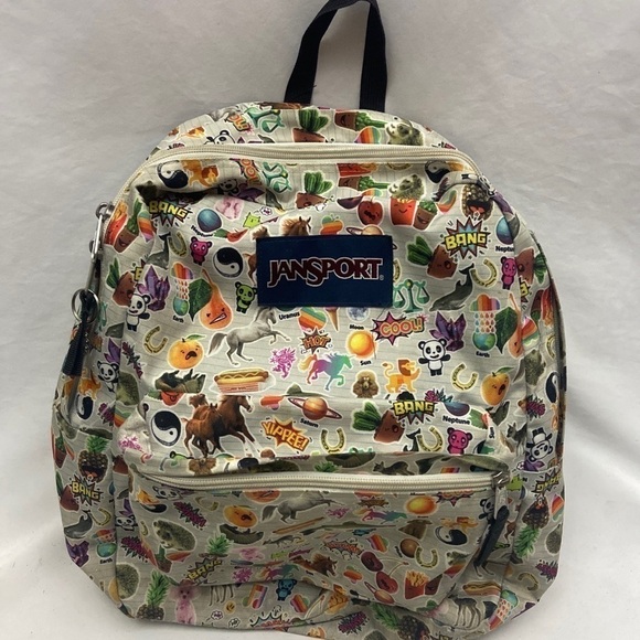 Jansport Student Mutli Character Bang Smash Hot Rare Book Bag Backpack - Picture 1 of 8